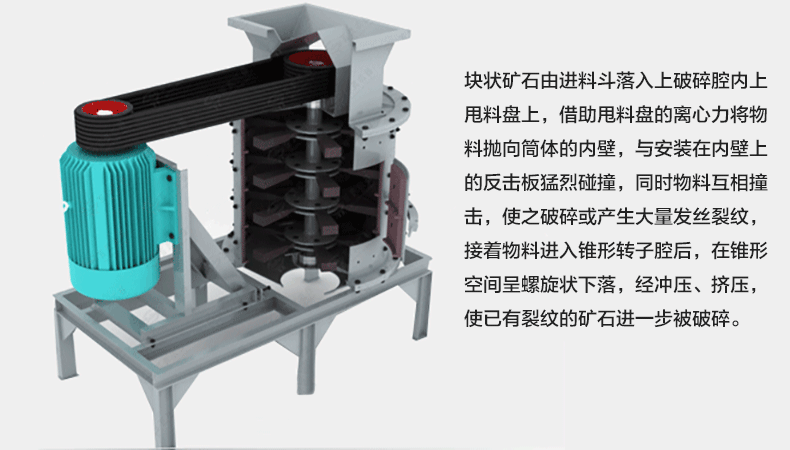 立式復(fù)合破碎機(jī)原理